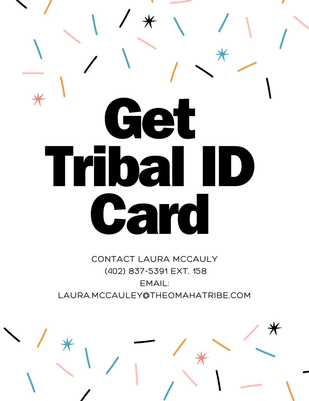 Tribal id s available omaha tribe of nebraska