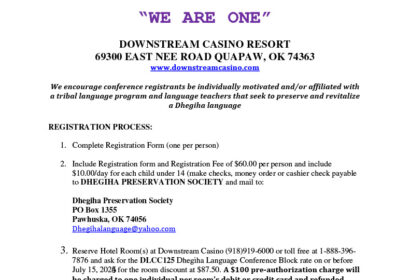 14th Annual Dhegiha Language Conference