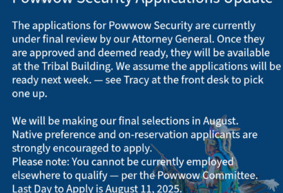 Powwow Security Application Available Monday, July 14th