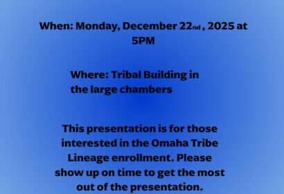 Omaha Tribe Lineal Enrollment