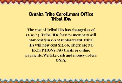 Update on Tribal ID fees