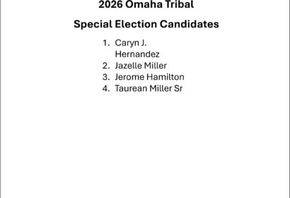2026 Omaha Tribal  Special Election Candidates