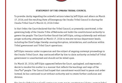 Omaha Tribal Court’s March 23, 2026 Order