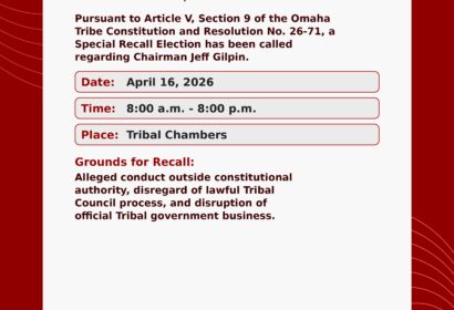 Special Recall Notice