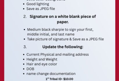 Tribal ID Instructions Via Email