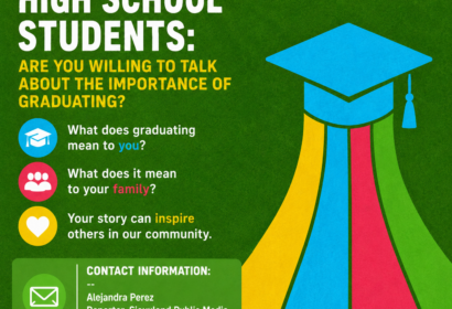 Seek recent high school graduates to discuss the importance of graduating