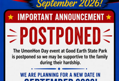 Postponed Itinerary UmonHon Day at Good Earth State Park June 16, 2026
