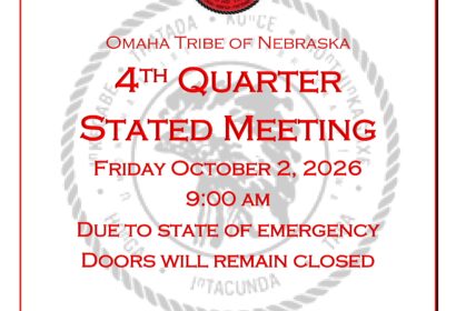 Omaha Tribe of Nebraska: 4th Quarter Stated Meeting